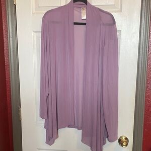 Lavender Sheer Women's Cardigan